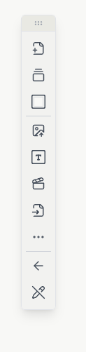 The editor toolbar